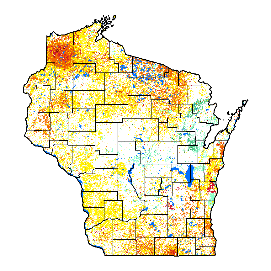 WI VegDRI Map